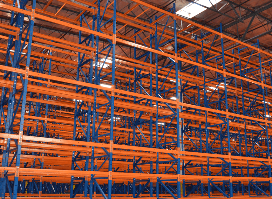Selective pallet racking installation at a distribution warehouse in Carlisle, PA
